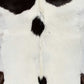 HomeRoots 2' x 3' Natural Black and White Calfskin Area Rug