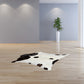 HomeRoots 2' x 3' Natural Black and White Calfskin Area Rug