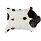 HomeRoots 2' x 3' Natural Black and White Calfskin Area Rug