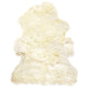 HomeRoots 2" x 3" Natural New Zealand Sheepskin Wool Area Rug