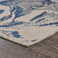HomeRoots 2’ x 3’ Navy Abstract Indoor Outdoor Scatter Rug