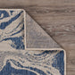 HomeRoots 2’ x 3’ Navy Abstract Indoor Outdoor Scatter Rug