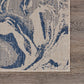 HomeRoots 2’ x 3’ Navy Abstract Indoor Outdoor Scatter Rug