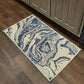 HomeRoots 2’ x 3’ Navy Abstract Indoor Outdoor Scatter Rug