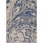 HomeRoots 2’ x 3’ Navy Abstract Indoor Outdoor Scatter Rug