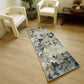 HomeRoots 2’ x 3’ Navy Blue Cobblestone Pattern Scatter Rug
