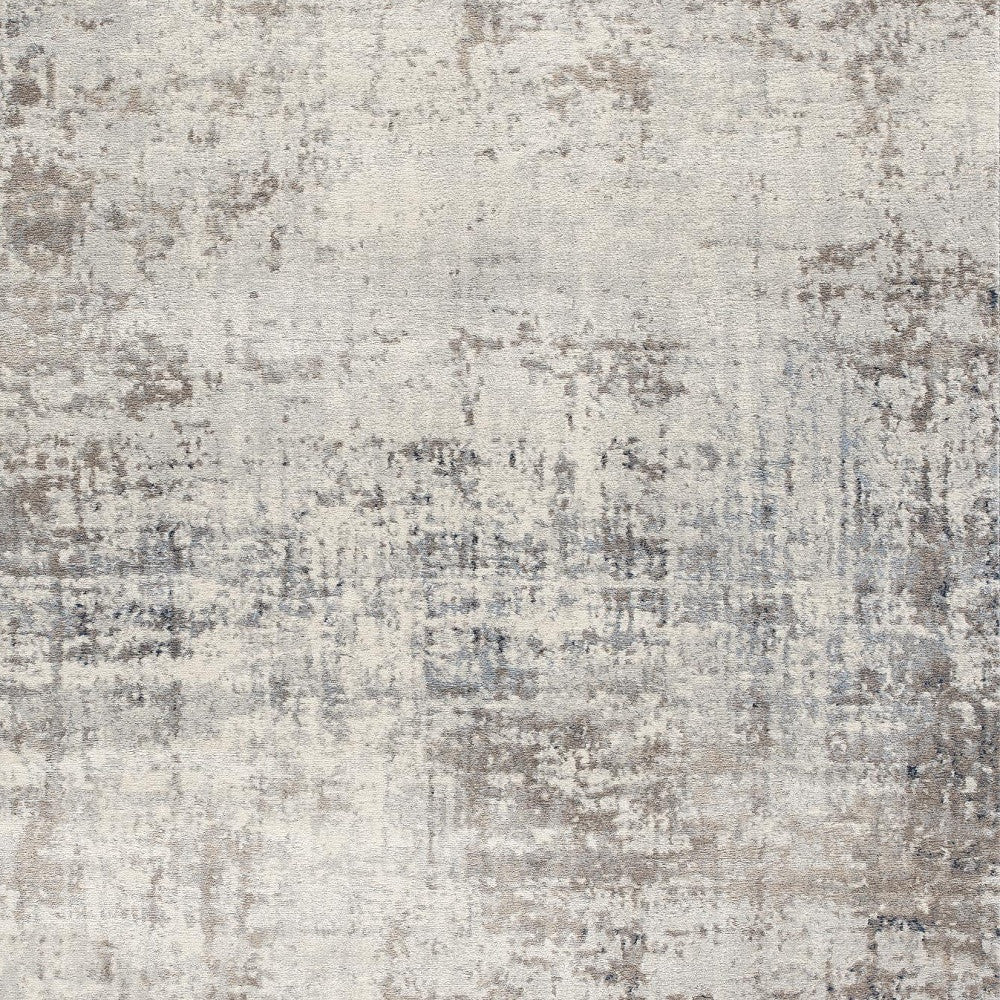 HomeRoots 2’ x 3’ Navy Blue Distressed Striations Scatter Rug
