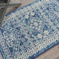 HomeRoots 2' x 3' Navy Blue and Ivory Persian Motifs Scatter Rug