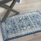 HomeRoots 2' x 3' Navy Blue and Ivory Persian Motifs Scatter Rug