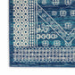 HomeRoots 2' x 3' Navy Blue and Ivory Persian Motifs Scatter Rug