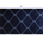 HomeRoots 2' x 3' Navy Nautical Knots Washable Floor Mat