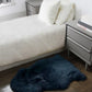 HomeRoots 2' x 3' Navy New Zealand Natural Sheepskin Rug
