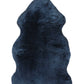 HomeRoots 2' x 3' Navy New Zealand Natural Sheepskin Rug