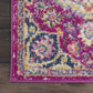 HomeRoots 2' x 3' Pink and Ivory Medallion Scatter Rug