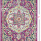 HomeRoots 2' x 3' Pink and Ivory Medallion Scatter Rug