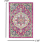 HomeRoots 2' x 3' Pink and Ivory Medallion Scatter Rug