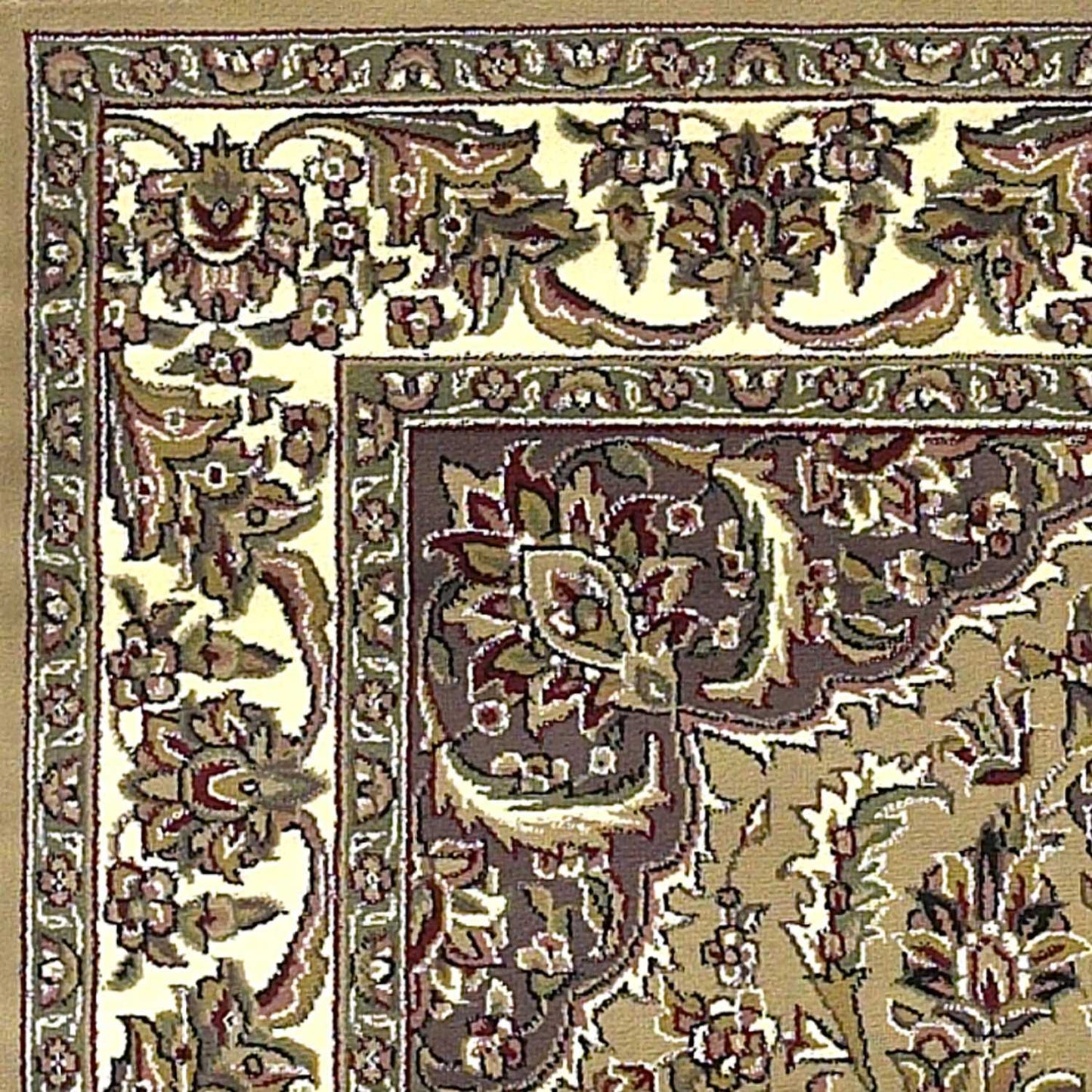 HomeRoots 2' x 3' Polypropylene Beige or Ivory Accent Rug