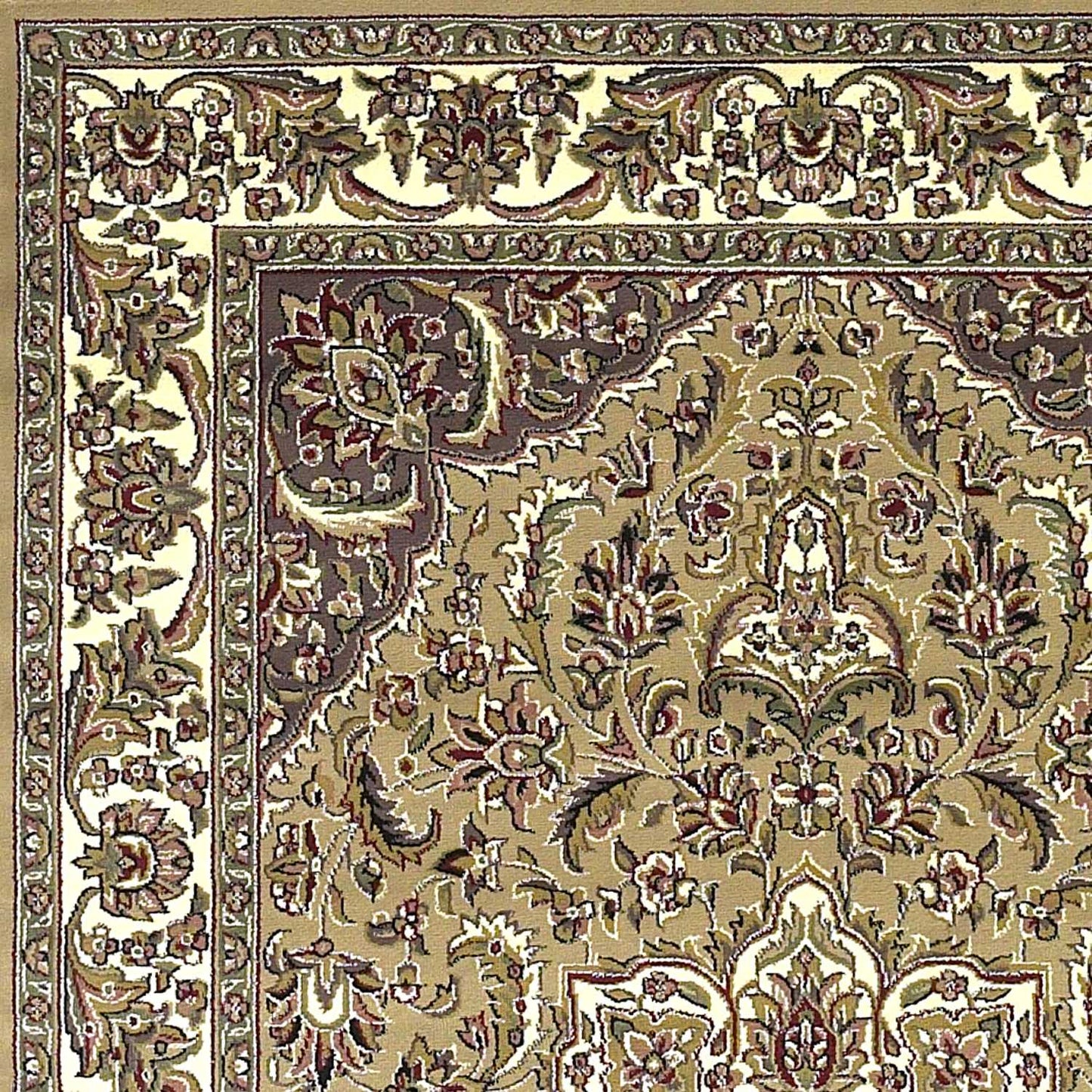 HomeRoots 2' x 3' Polypropylene Beige or Ivory Accent Rug