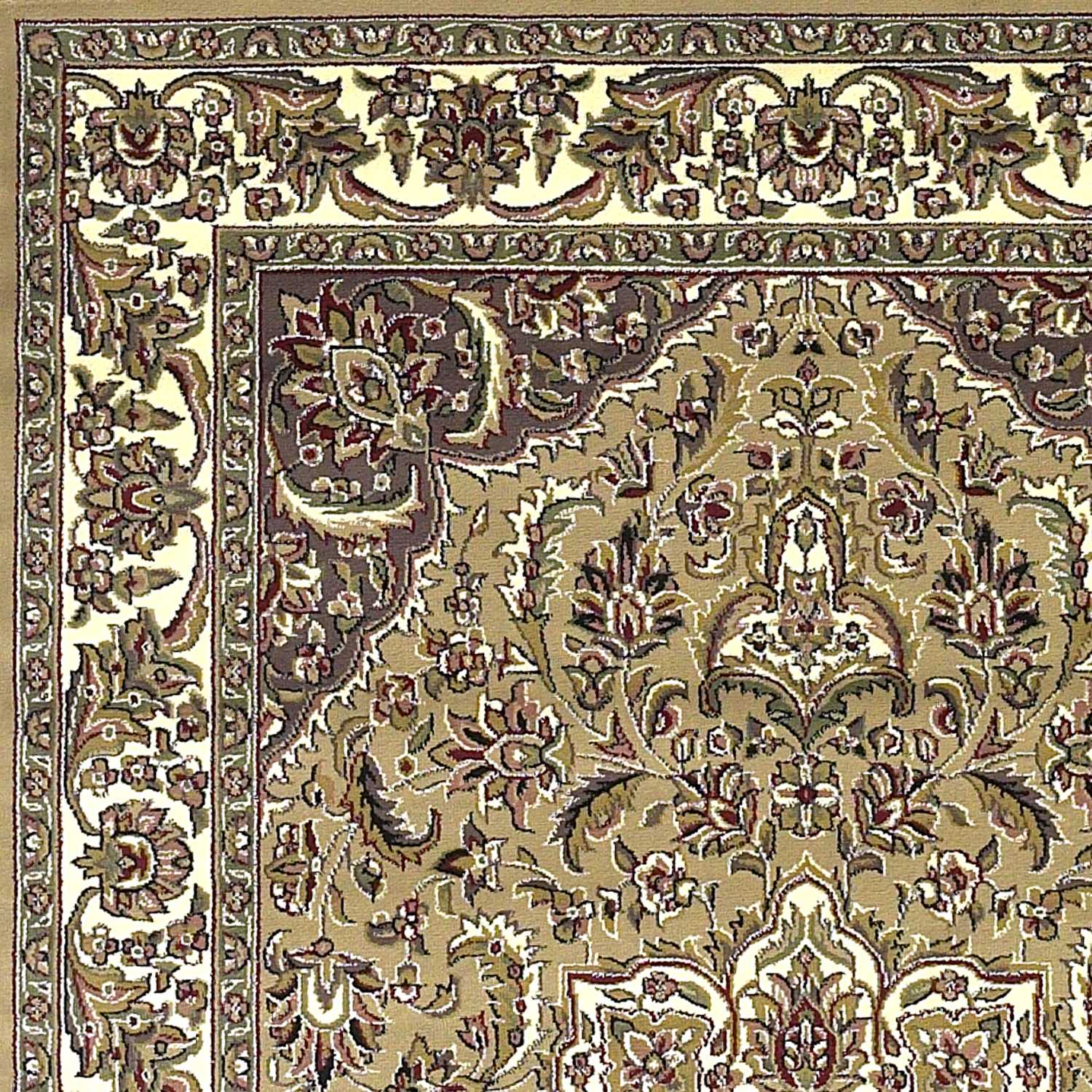 HomeRoots 2' x 3' Polypropylene Beige or Ivory Accent Rug