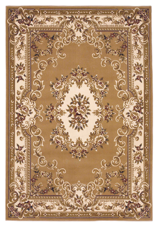 HomeRoots 2' x 3' Polypropylene Beige or Ivory Accent Rug