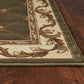 HomeRoots 2' x 3' Polypropylene Green Accent Rug