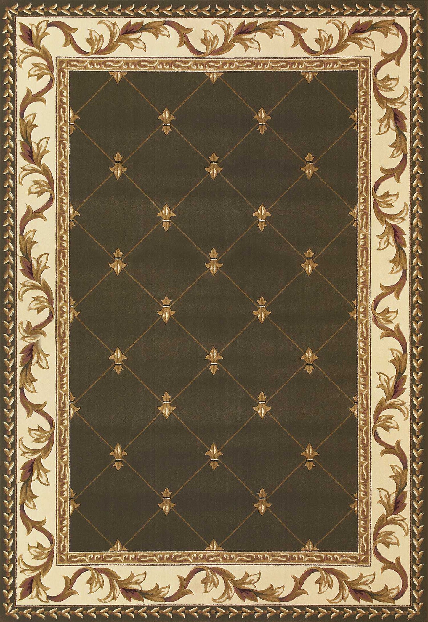 HomeRoots 2' x 3' Polypropylene Green Accent Rug