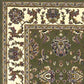 HomeRoots 2' x 3' Polypropylene Green or Ivory Accent Rug