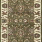 HomeRoots 2' x 3' Polypropylene Green or Ivory Accent Rug