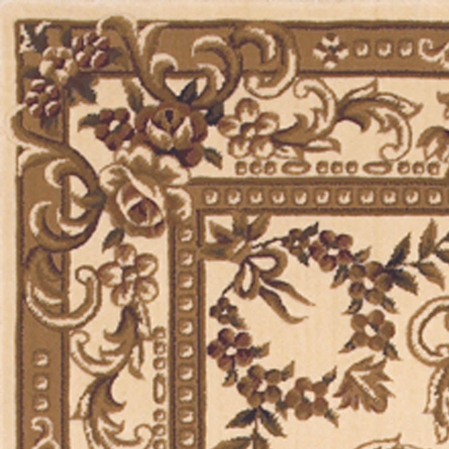 HomeRoots 2' x 3' Polypropylene Ivory Accent Rug