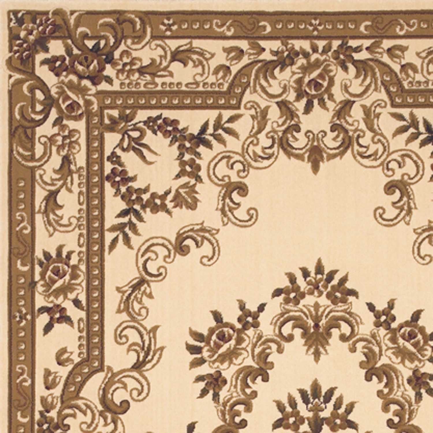 HomeRoots 2' x 3' Polypropylene Ivory Accent Rug