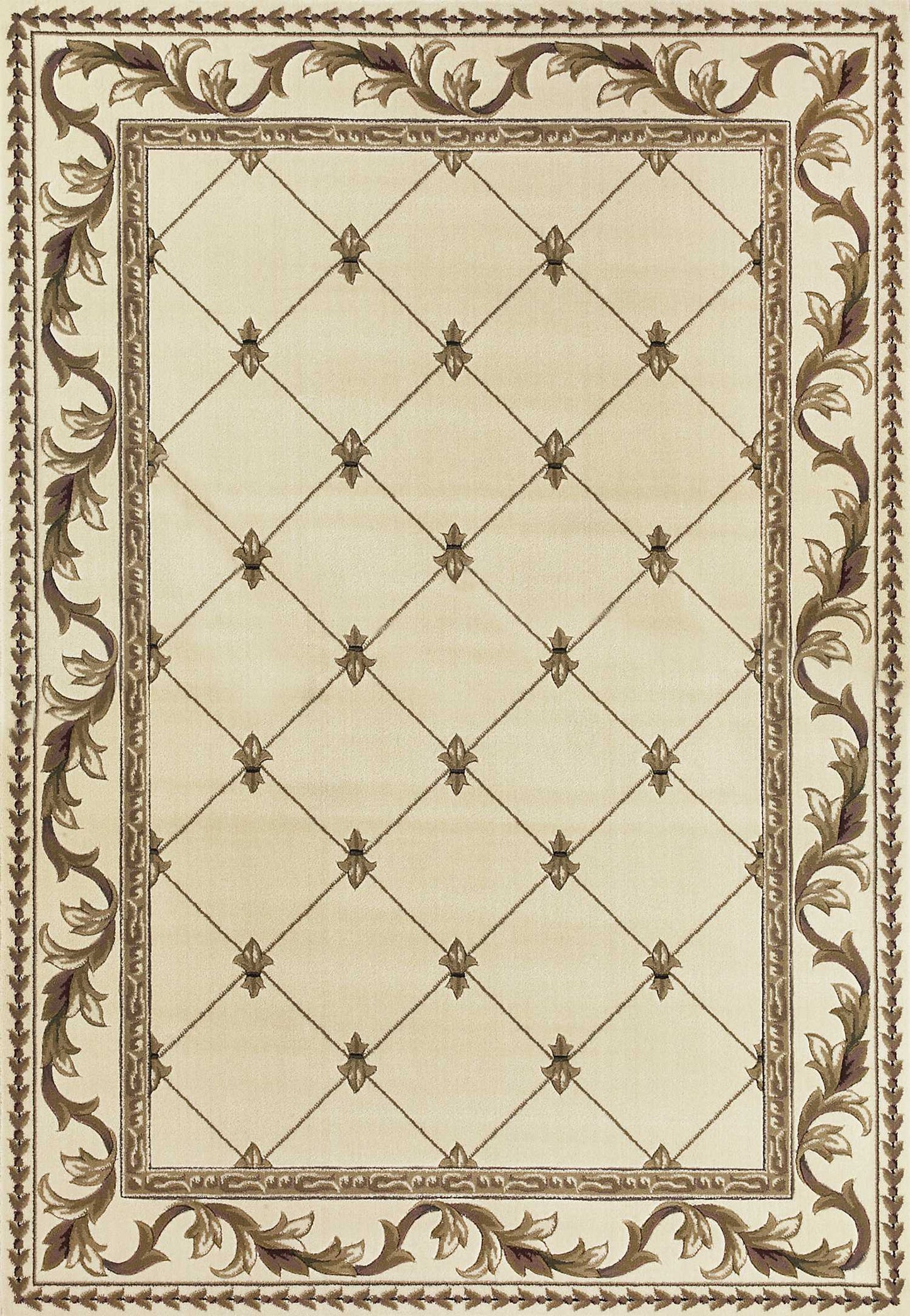 HomeRoots 2' x 3' Polypropylene Ivory Accent Rug