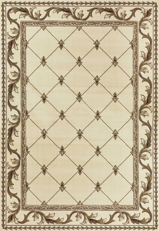 HomeRoots 2' x 3' Polypropylene Ivory Accent Rug
