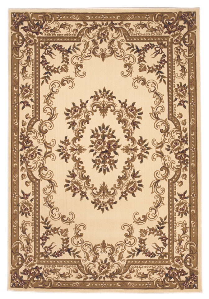 HomeRoots 2' x 3' Polypropylene Ivory Accent Rug