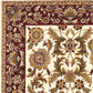 HomeRoots 2' x 3' Polypropylene Ivory or Red Accent Rug
