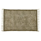HomeRoots 2' x 3' Putty Distressed Medallion Scatter Rug