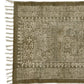 HomeRoots 2' x 3' Putty Distressed Medallion Scatter Rug