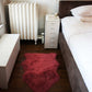 HomeRoots 2' x 3' Raspberry New Zealand Natural Shearling Sheepskin Rug