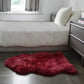 HomeRoots 2' x 3' Raspberry New Zealand Natural Shearling Sheepskin Rug