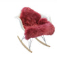 HomeRoots 2' x 3' Raspberry New Zealand Natural Shearling Sheepskin Rug