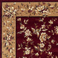 HomeRoots 2' x 3' Red Beige Machine Woven Floral Traditional Indoor Accent Rug