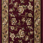 HomeRoots 2' x 3' Red Beige Machine Woven Floral Traditional Indoor Accent Rug