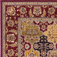 HomeRoots 2' x 3' Red Machine Woven Traditional Quatrefoil Indoor Accent Rug
