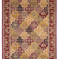 HomeRoots 2' x 3' Red Machine Woven Traditional Quatrefoil Indoor Accent Rug