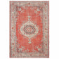 HomeRoots 2' x 3' Red and Gray Oriental Scatter Rug
