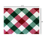 HomeRoots 2' x 3' Red and Green Plaid Washable Floor Mat