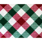 HomeRoots 2' x 3' Red and Green Plaid Washable Floor Mat