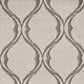 HomeRoots 2' x 3' Sand Wavy Line Pattern Accent Rug