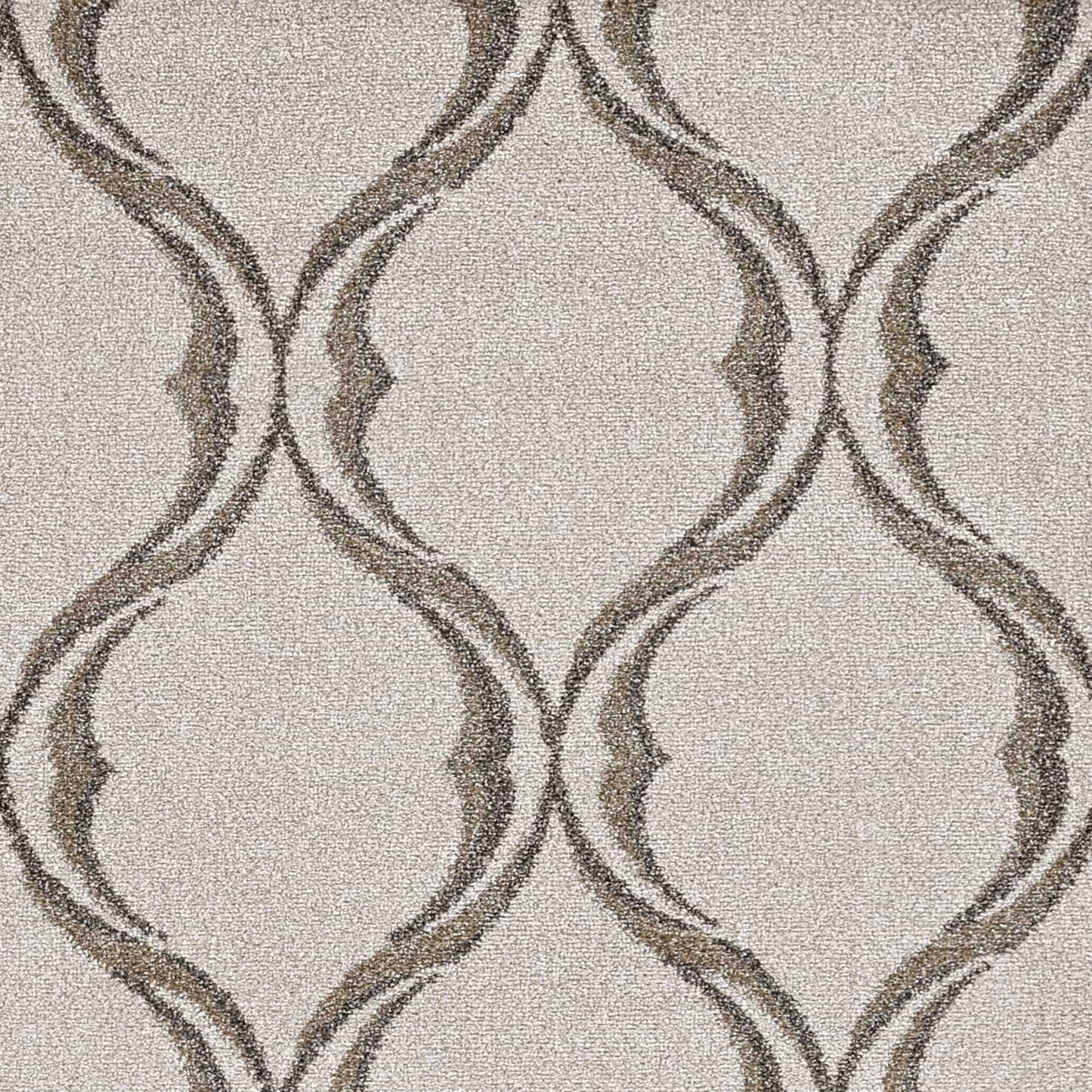 HomeRoots 2' x 3' Sand Wavy Line Pattern Accent Rug