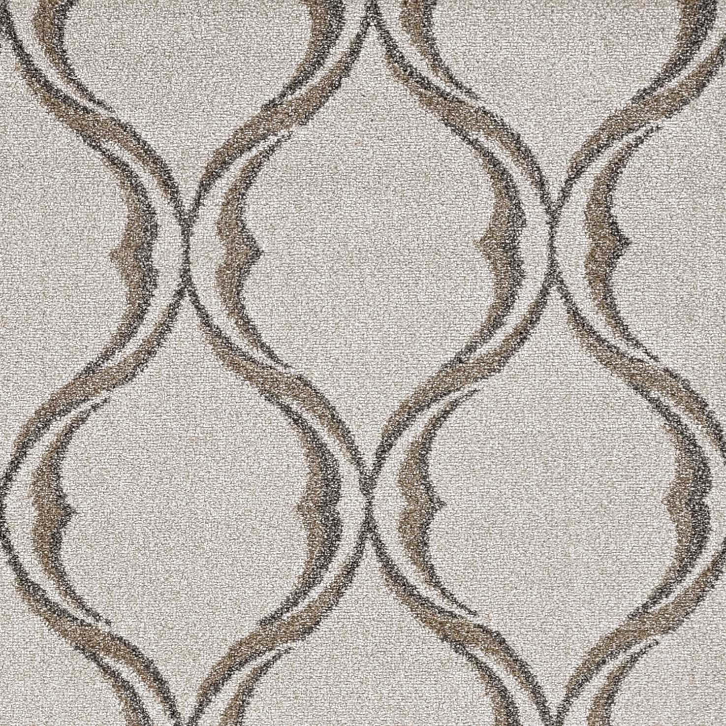 HomeRoots 2' x 3' Sand Wavy Line Pattern Accent Rug