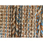 HomeRoots 2' x 3' Seafoam and Tan Braided Stripe Scatter Rug